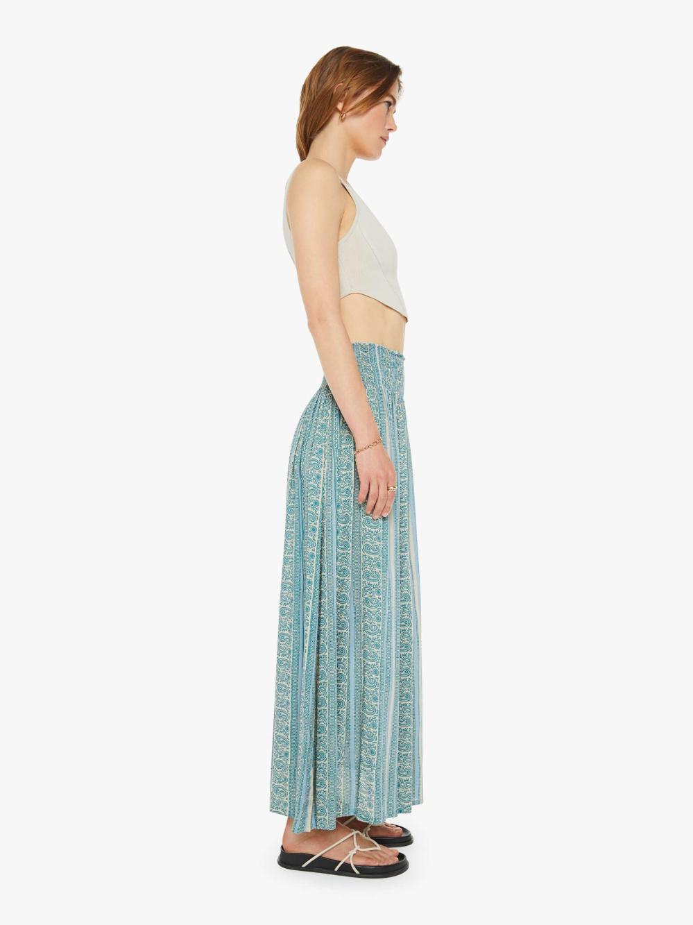 Women Skirts &amp; Dresses | Mother Denim Natalie Martin Bella Skirt - Paisley Stripe Pool