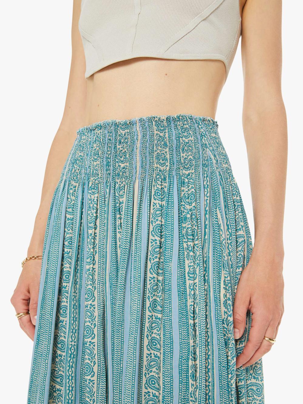 Women Skirts &amp; Dresses | Mother Denim Natalie Martin Bella Skirt - Paisley Stripe Pool
