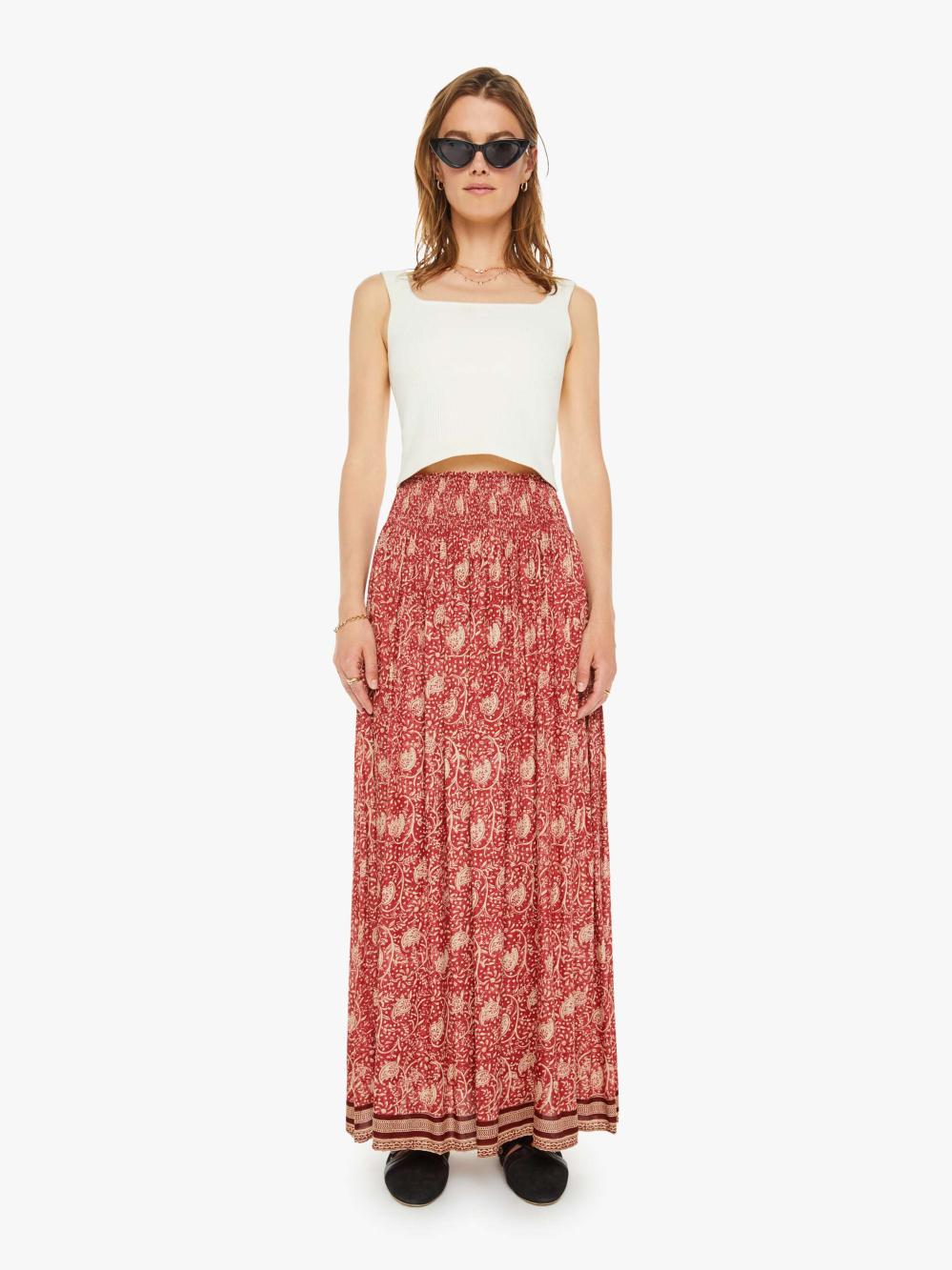 Women Skirts &amp; Dresses | Mother Denim Natalie Martin Bella Skirt - Water Lily Terracotta