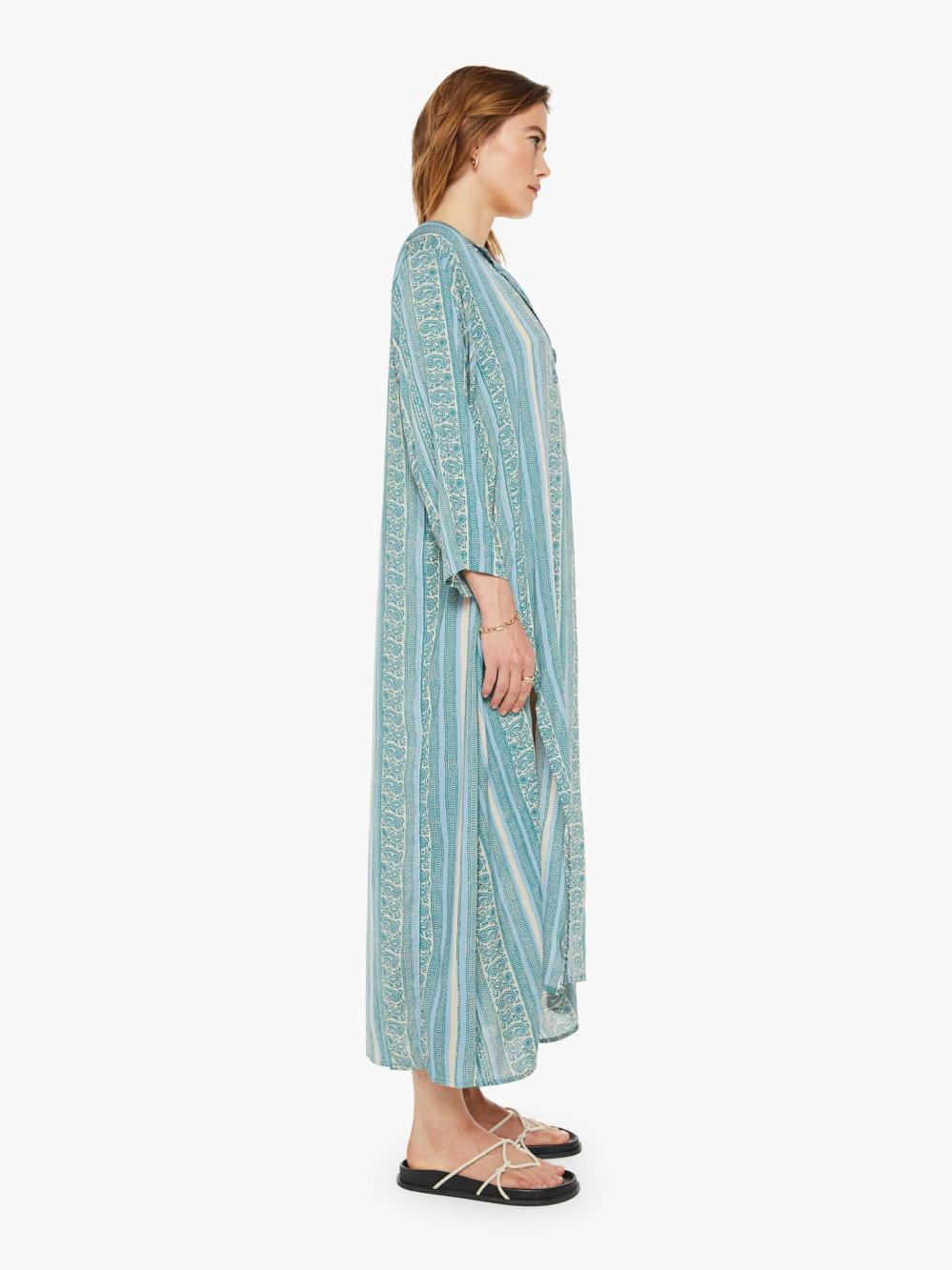 Women Skirts &amp; Dresses | Mother Denim Natalie Martin Isobel Dress - Paisley Stripe Pool