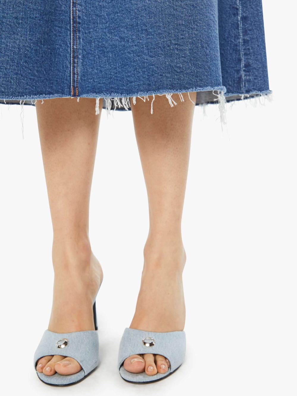 Women Skirts &amp; Dresses | Mother Denim The Circle Midi Fray - Dream Team