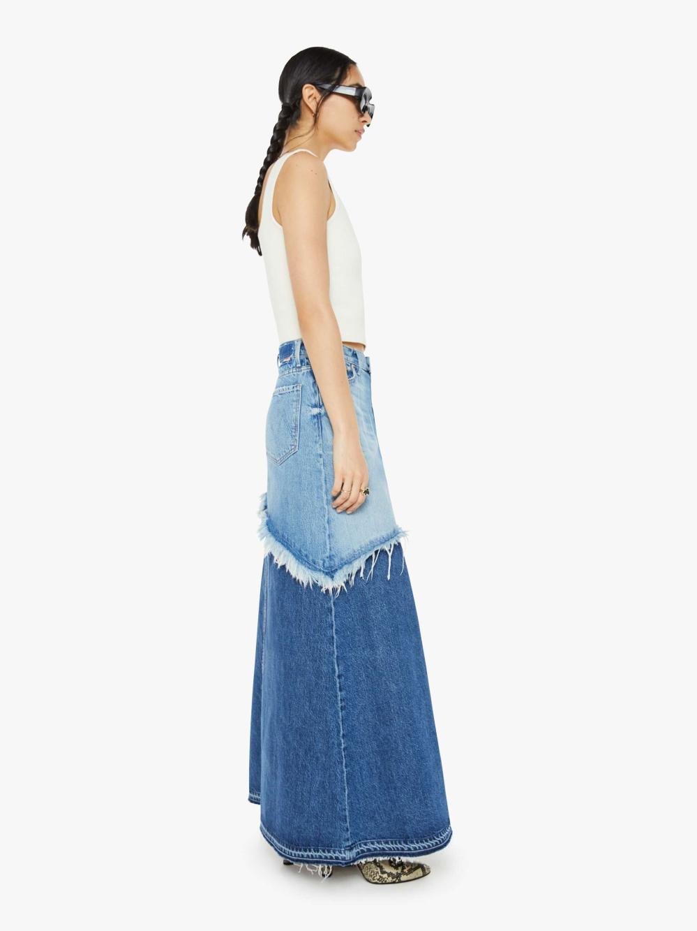 Women Skirts &amp; Dresses | Mother Denim The Dual Ditcher Maxi - Double Whammy