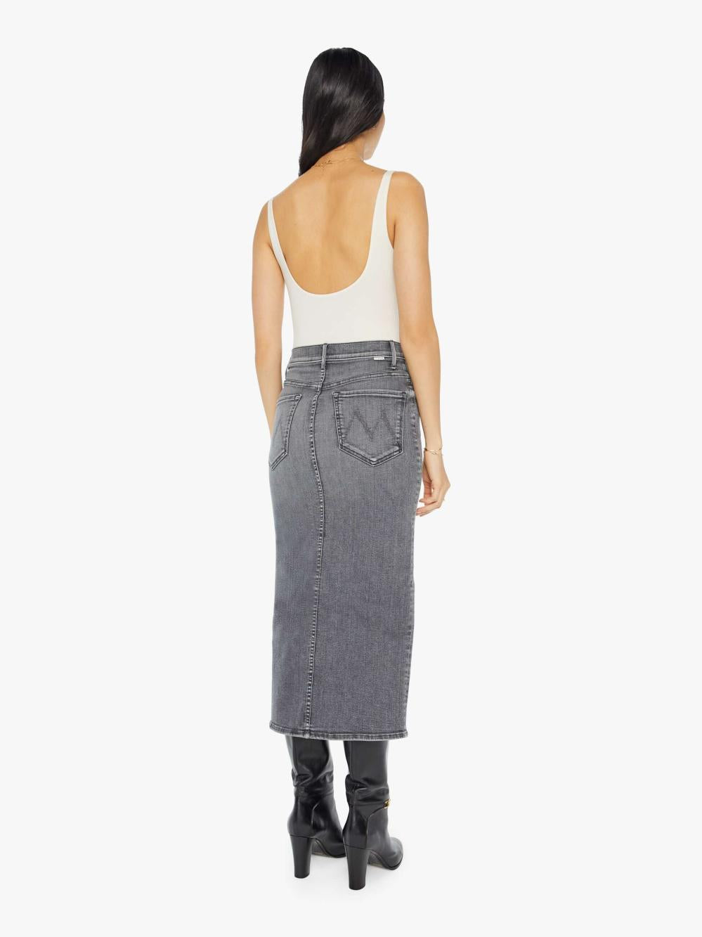 Women Skirts &amp; Dresses | Mother Denim The Reverse Pencil Pusher - Magic Eight Ball
