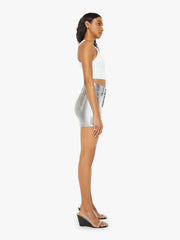 Women Skirts &amp; Dresses | Mother Denim The Vagabond Zip Mini - Silver Dagger