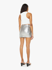 Women Skirts &amp; Dresses | Mother Denim The Vagabond Zip Mini - Silver Dagger