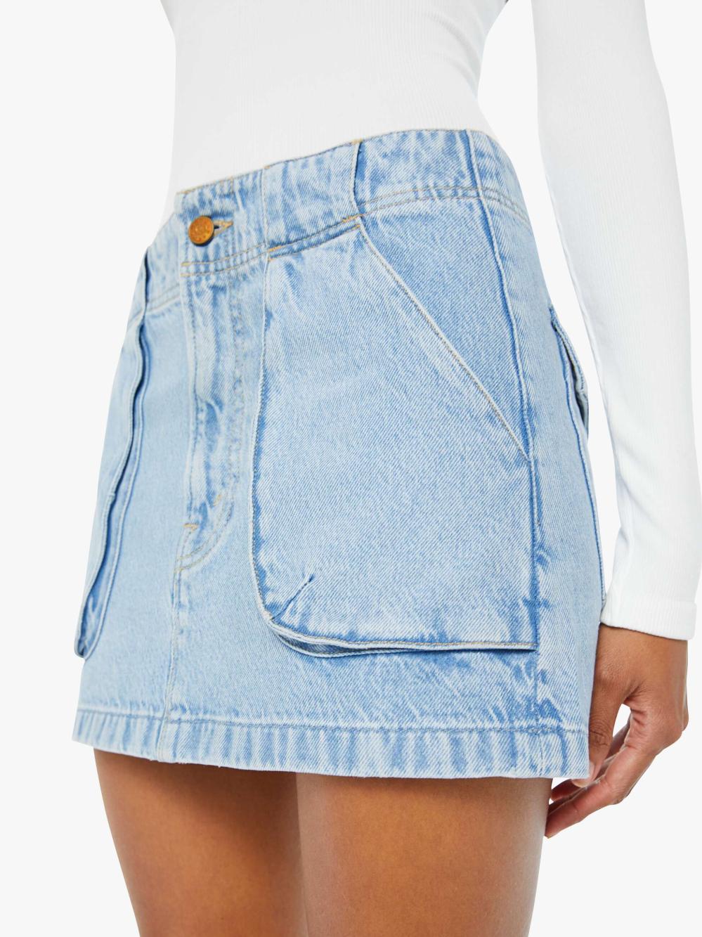 Women Skirts | Mother Denim SNACKS! The Accordion Fun Dip Mini - Zest