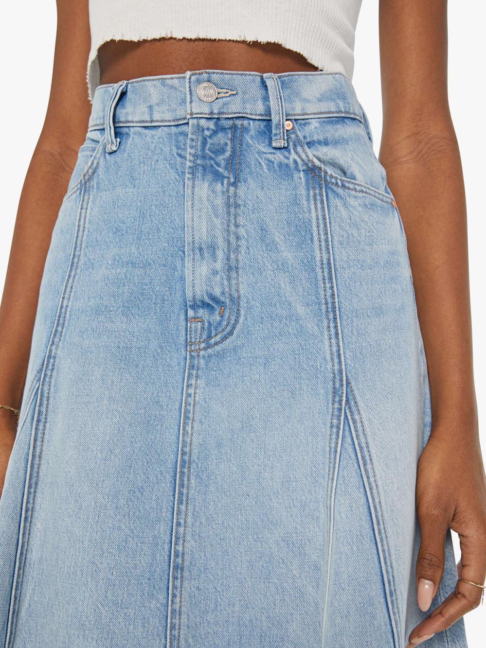 Women Skirts | Mother Denim The Half Swing Fray - Silent Treatment