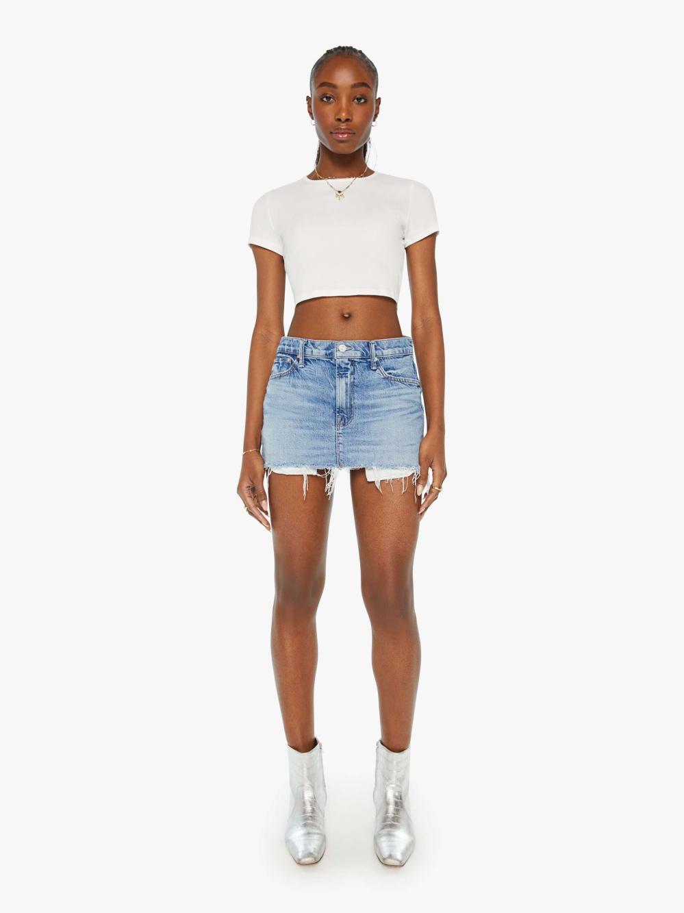 Women Skirts | Mother Denim The Teeny Tiny Mini - Are We There Yet?