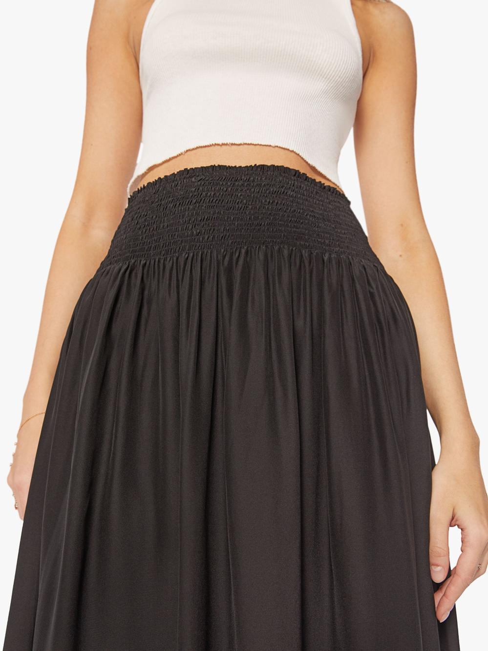 Women Skirts &amp; Dresses | Mother Denim Women's Natalie Martin Bella Skirt - Black Silk
