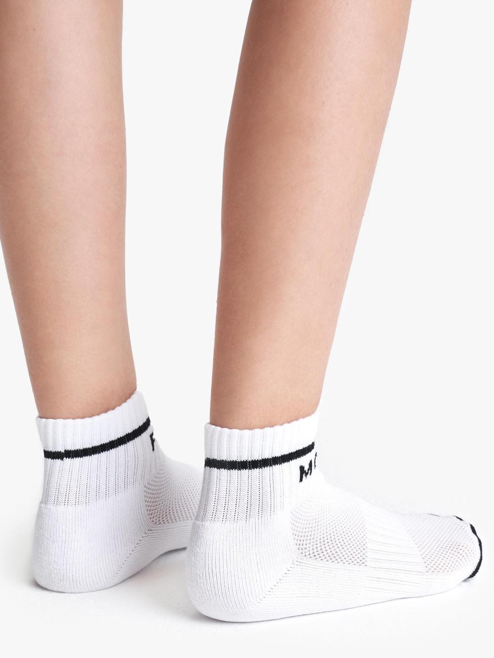 Women Socks | Mother Denim Baby Steps Ankle - MF White