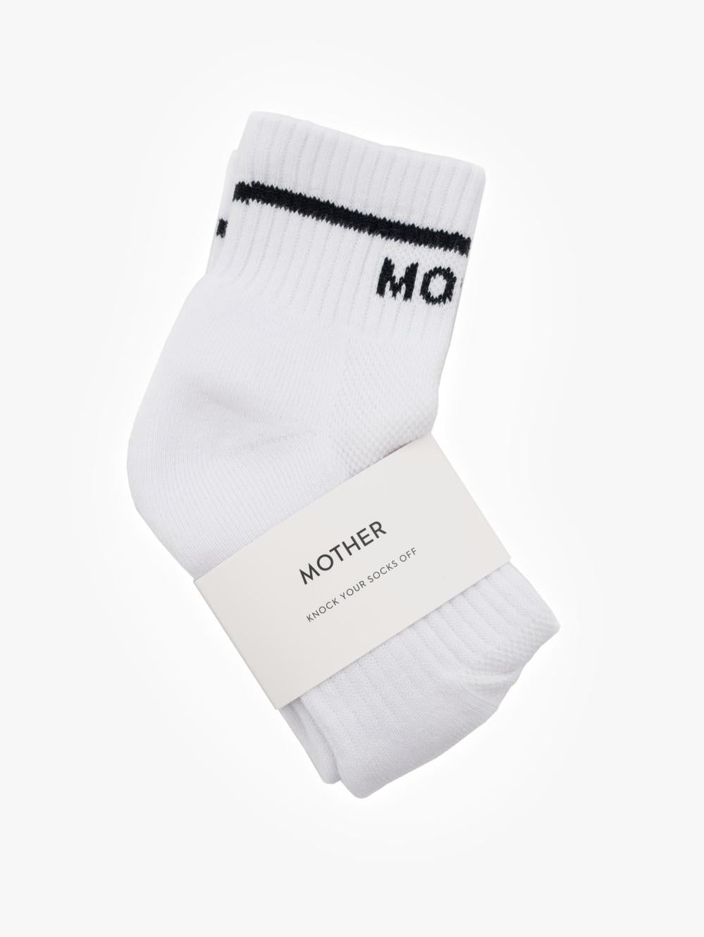 Women Socks | Mother Denim Baby Steps Ankle - MF White