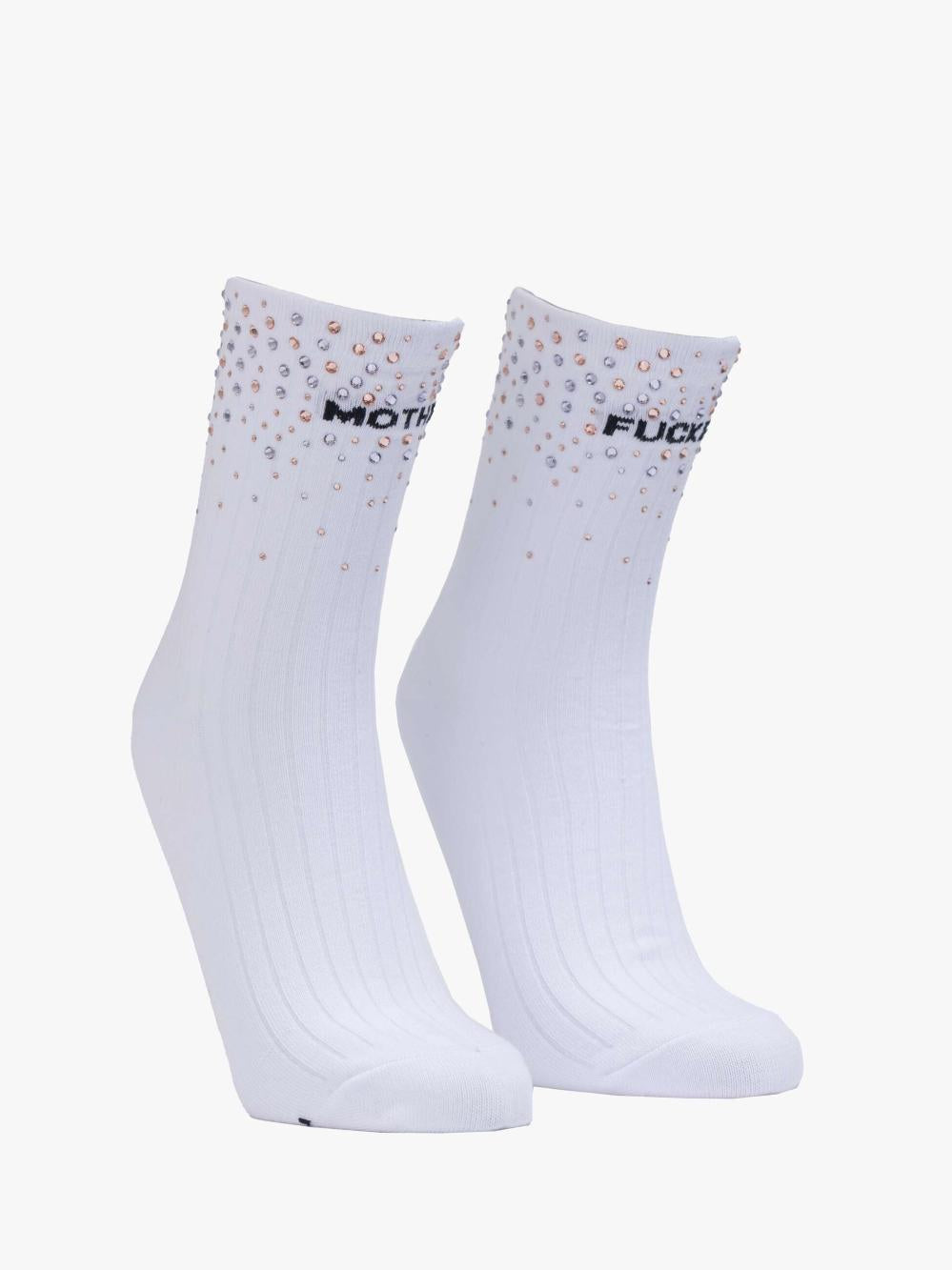 Women Socks | Mother Denim The Half Step - MF Rhinestones
