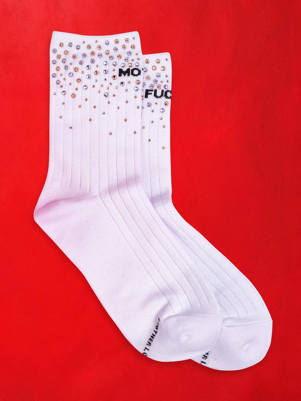 Women Socks | Mother Denim The Half Step - MF Rhinestones