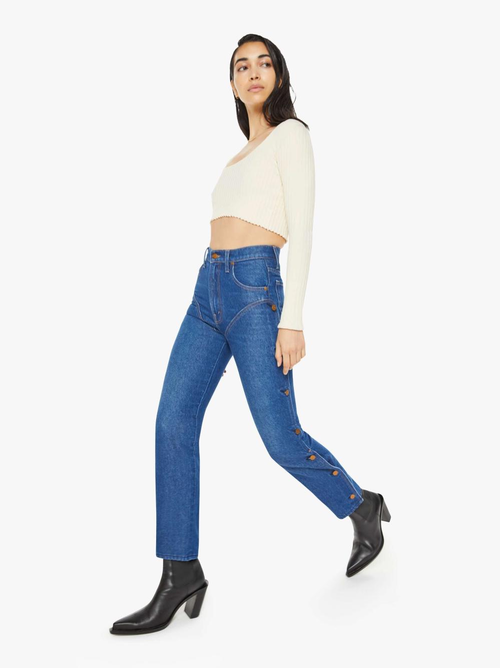 Women Straight | Mother Denim SNACKS! The Chapstick Hover - Secret Sauce