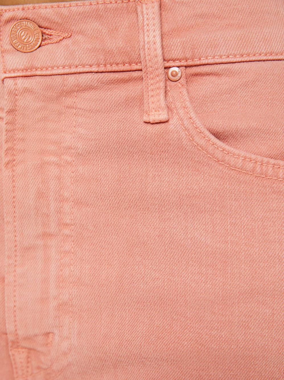 Women Straight | Mother Denim The Dodger Sneak -Cats And Dogs - Coral Haze
