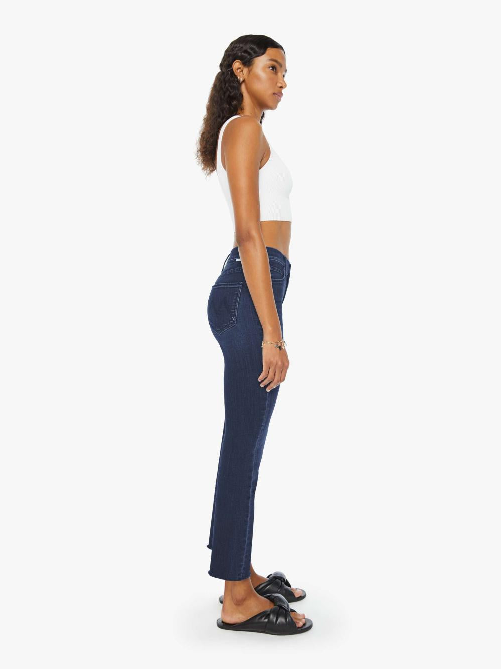 Women Straight | Mother Denim The Mid Rise Dazzler Ankle - Chip On My Shoulder