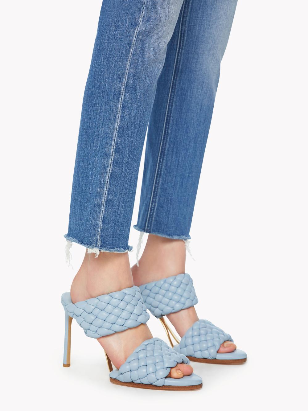 Women Straight | Mother Denim The Mid Rise Dazzler Ankle Fray - New Sheriff In Town