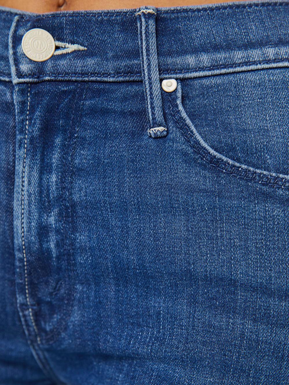 Women Straight | Mother Denim The Mid Rise Dazzler Ankle Fray - Nothing Between Us