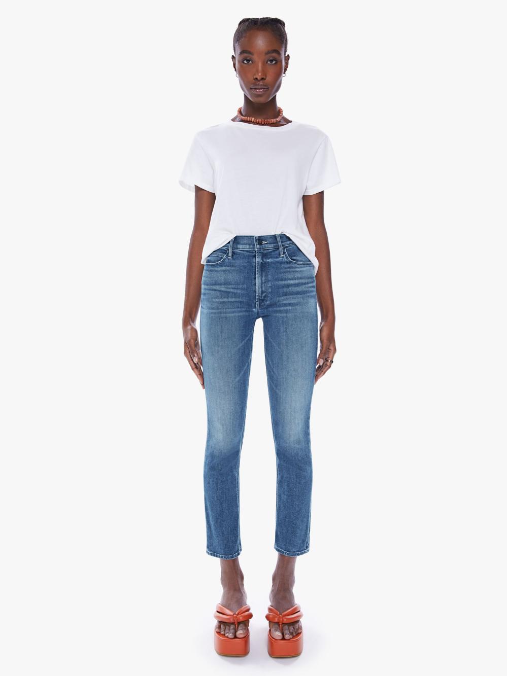 Women Straight | Mother Denim THE MID RISE DAZZLER ANKLE WISH ON A STAR