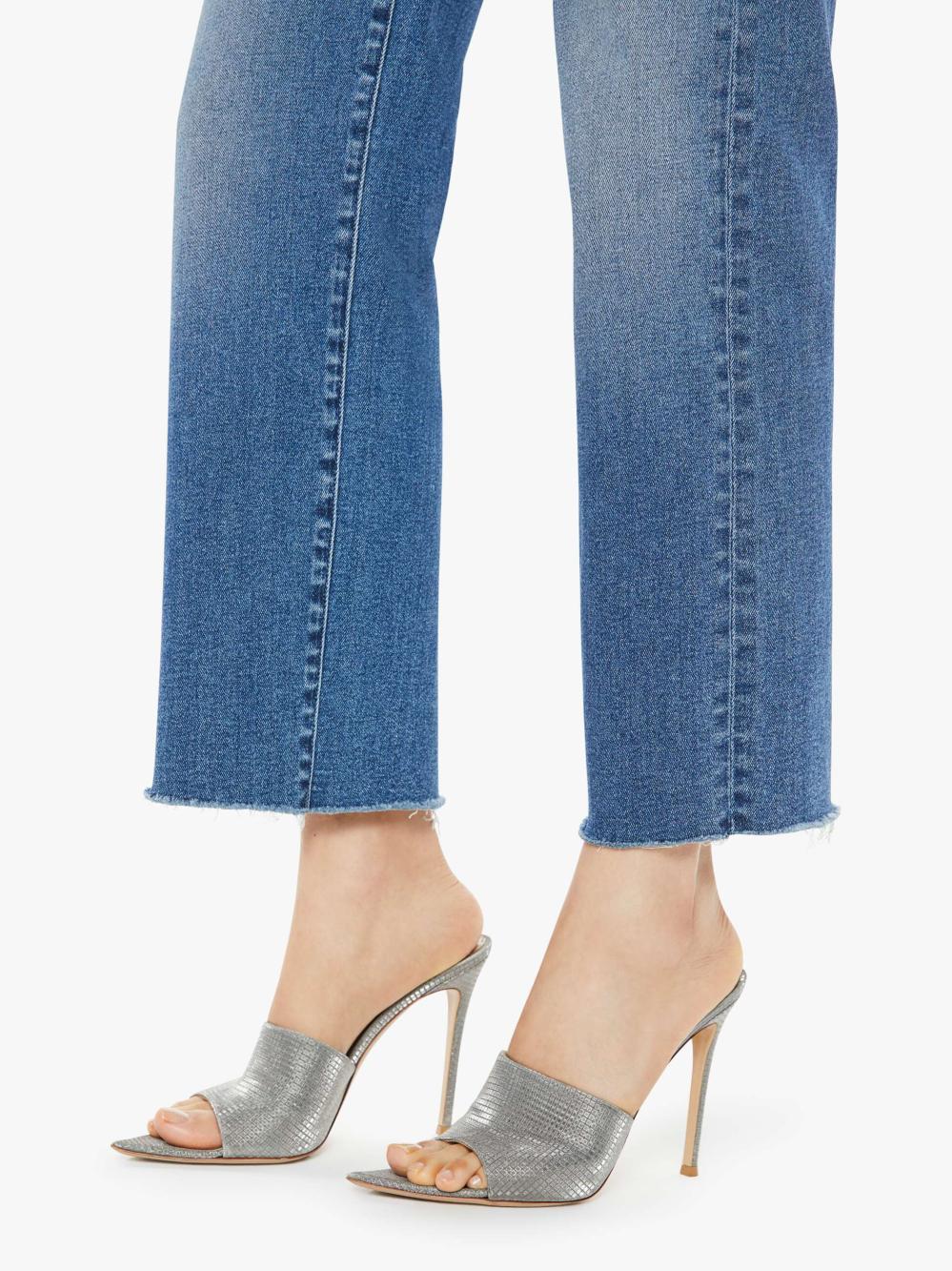 Women Straight | Mother Denim The Mid Rise Rambler Zip Ankle Fray - What's Your Sign