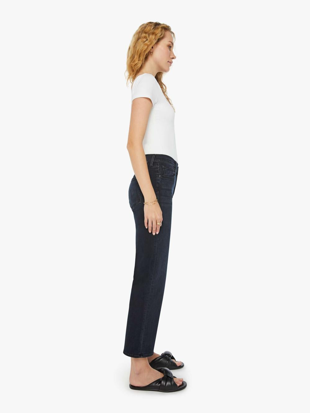 Women Straight | Mother Denim The Mid Rise Zip Rambler Ankle - Night In Venice