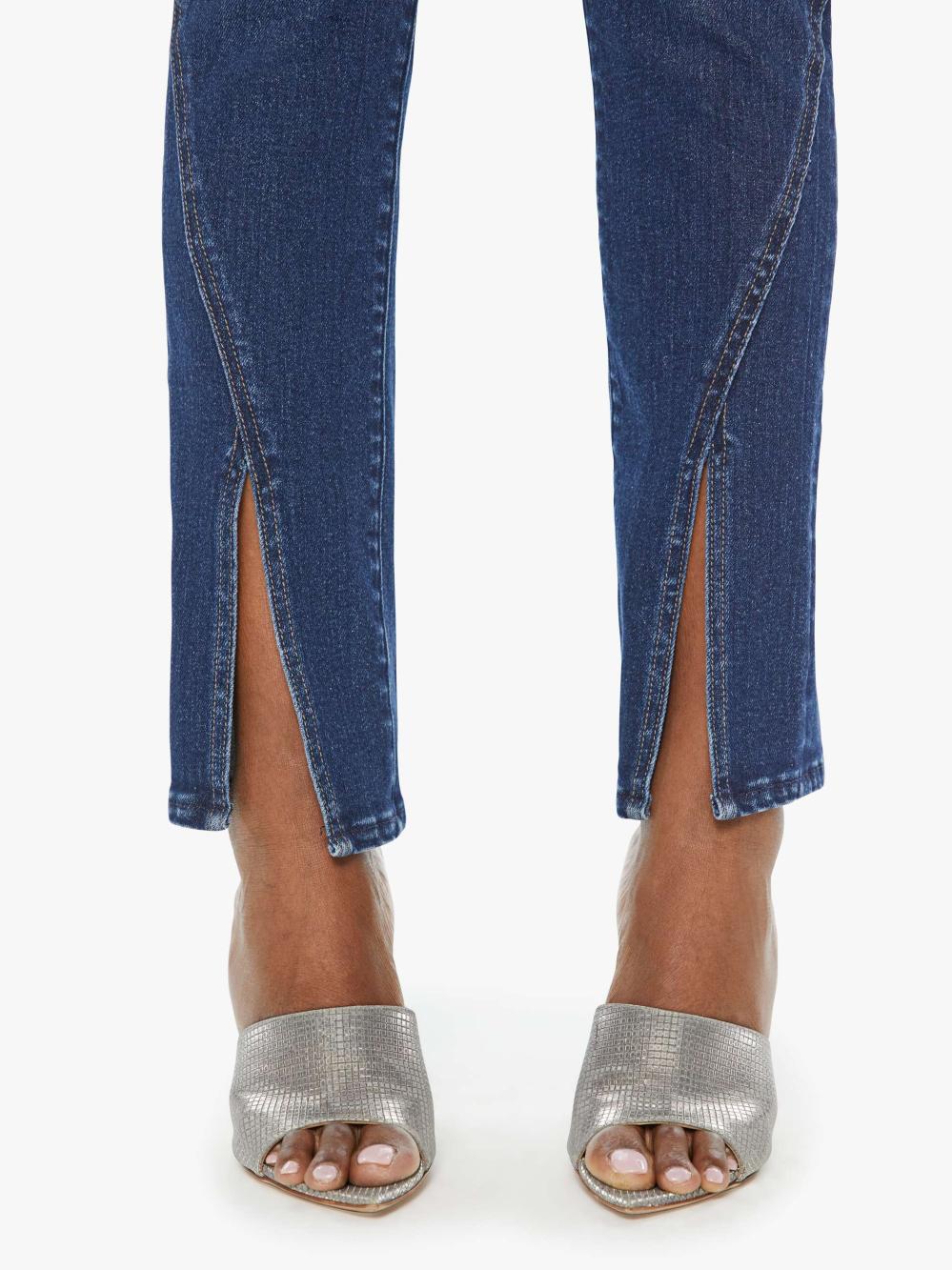 Women Straight | Mother Denim The Rascal Sliced Up Sneak - Mind Games