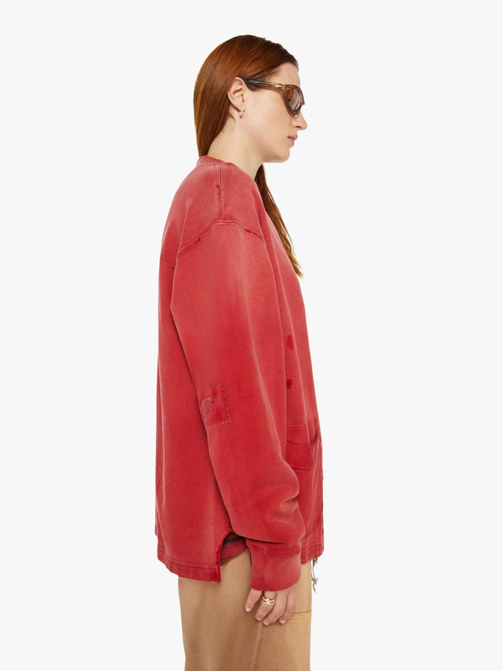 Women Sweaters | Mother Denim Dr. Collectors Surf Riders Cardigan - Antique Red