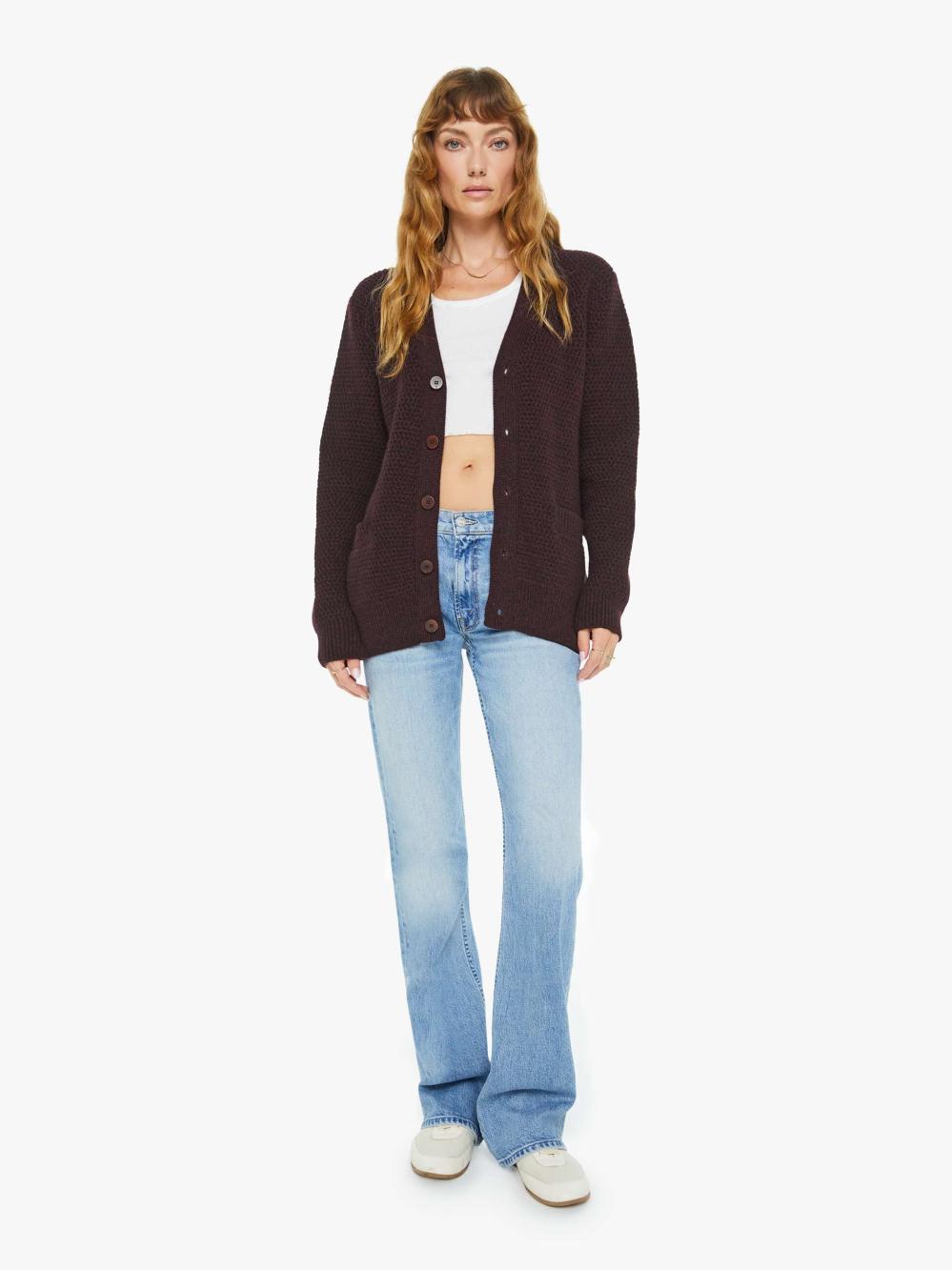 Women Sweaters | Mother Denim La Paz Abreu Cardigan - Marsala