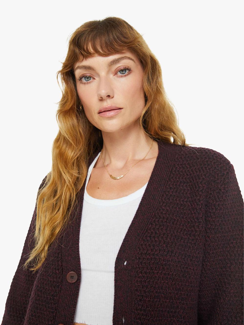 Women Sweaters | Mother Denim La Paz Abreu Cardigan - Marsala