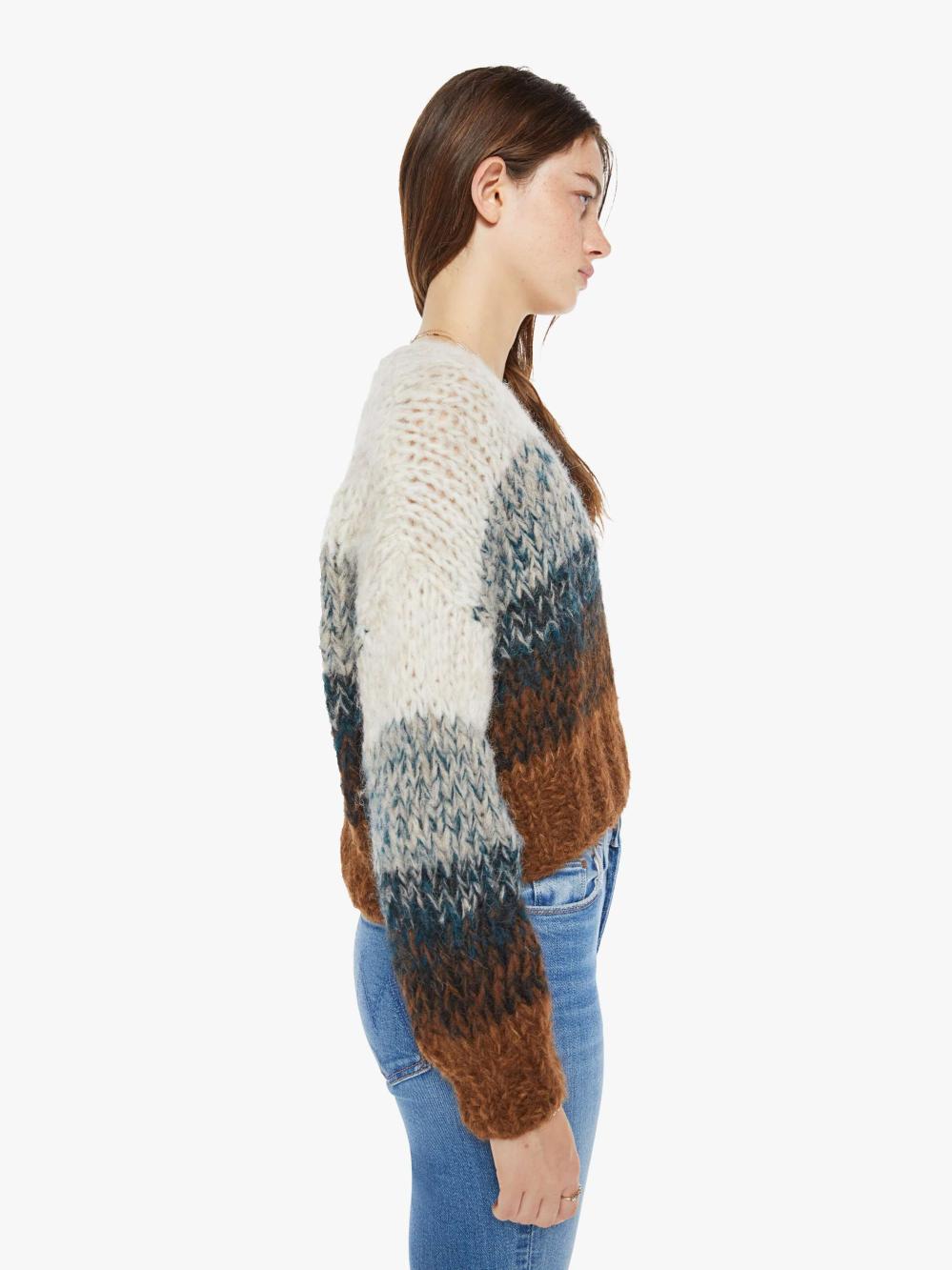 Women Sweaters | Mother Denim Maiami Alpaca Ombre V-Neck Pullover - Brown Ombre