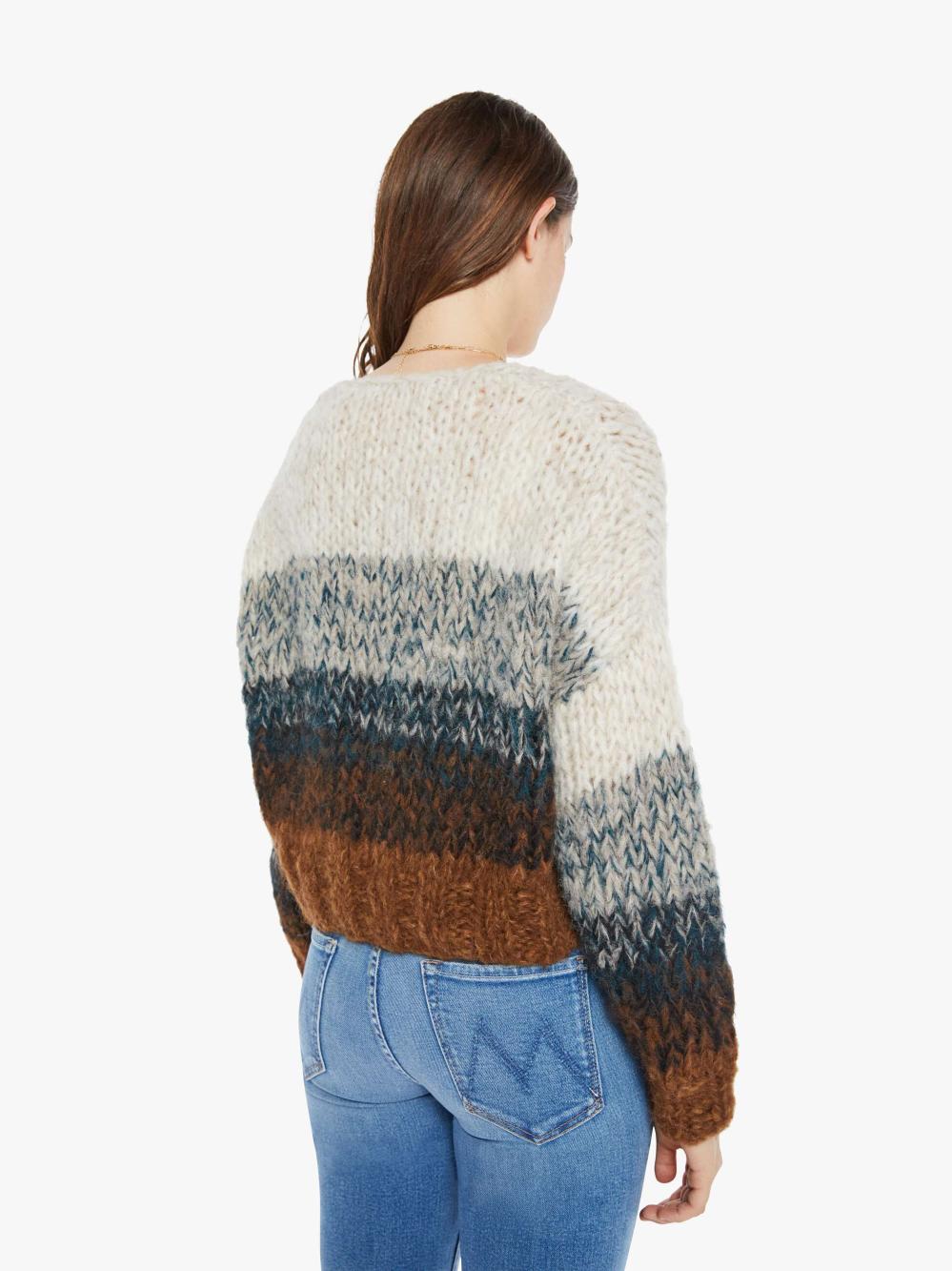 Women Sweaters | Mother Denim Maiami Alpaca Ombre V-Neck Pullover - Brown Ombre