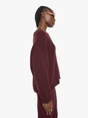 Women Sweaters | Mother Denim SABLYN Alston Boyfriend Crewneck - Bordeaux