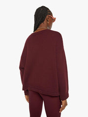 Women Sweaters | Mother Denim SABLYN Alston Boyfriend Crewneck - Bordeaux