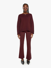 Women Sweaters | Mother Denim SABLYN Alston Boyfriend Crewneck - Bordeaux