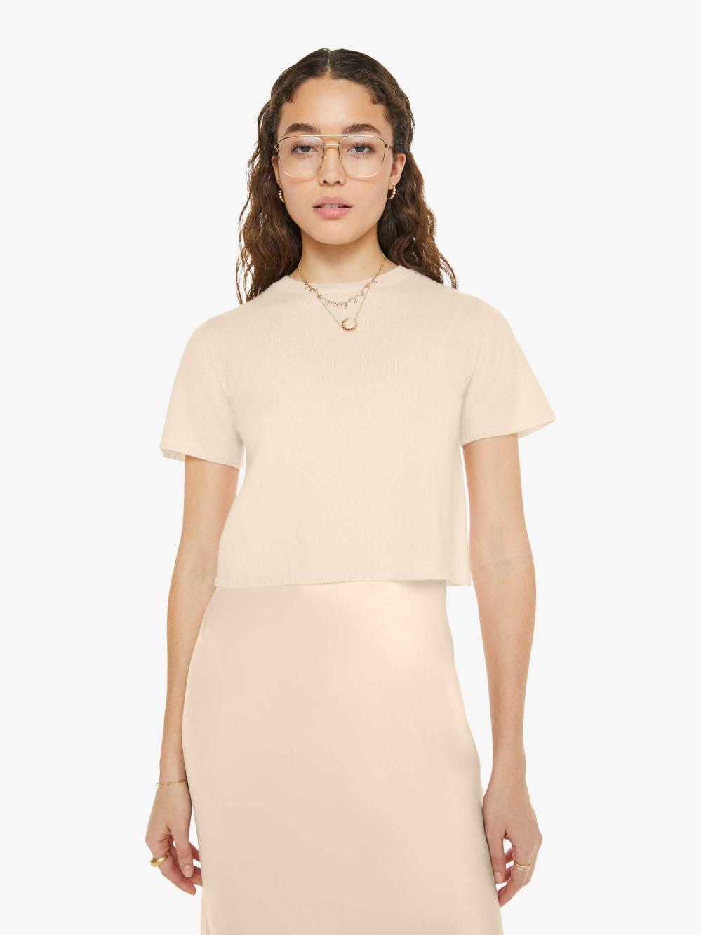 Women Sweaters | Mother Denim SABLYN Charleston Relaxed Crewneck - Mallow