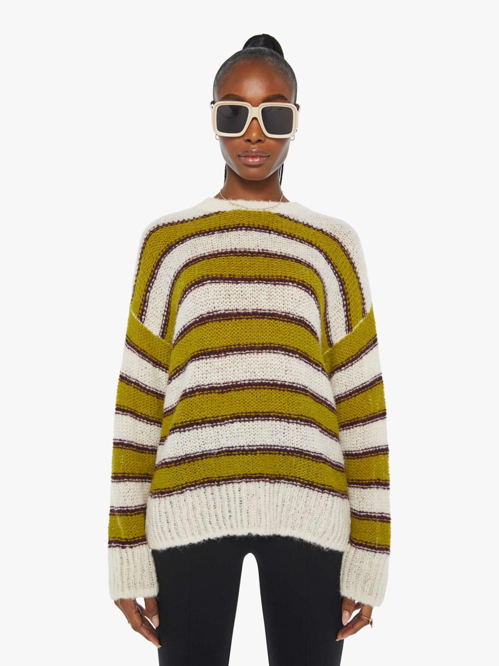 Women Sweaters | Mother Denim The Biggie Jumper - Swipe Stripe