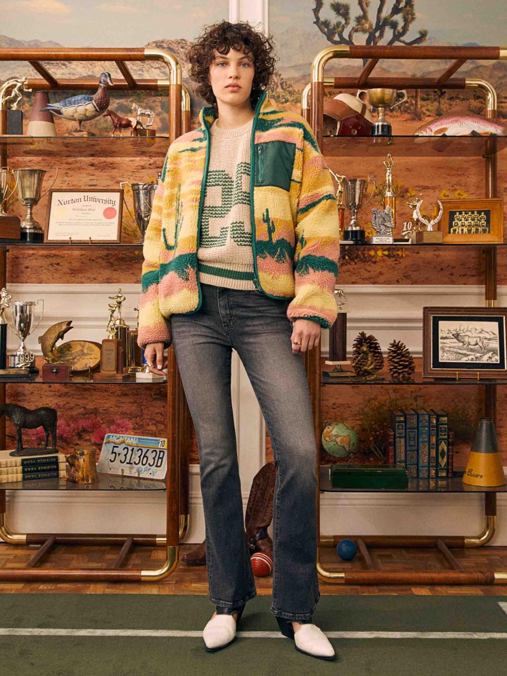 Women Sweaters | Mother Denim The Fisherman Concert - Birds Eye View