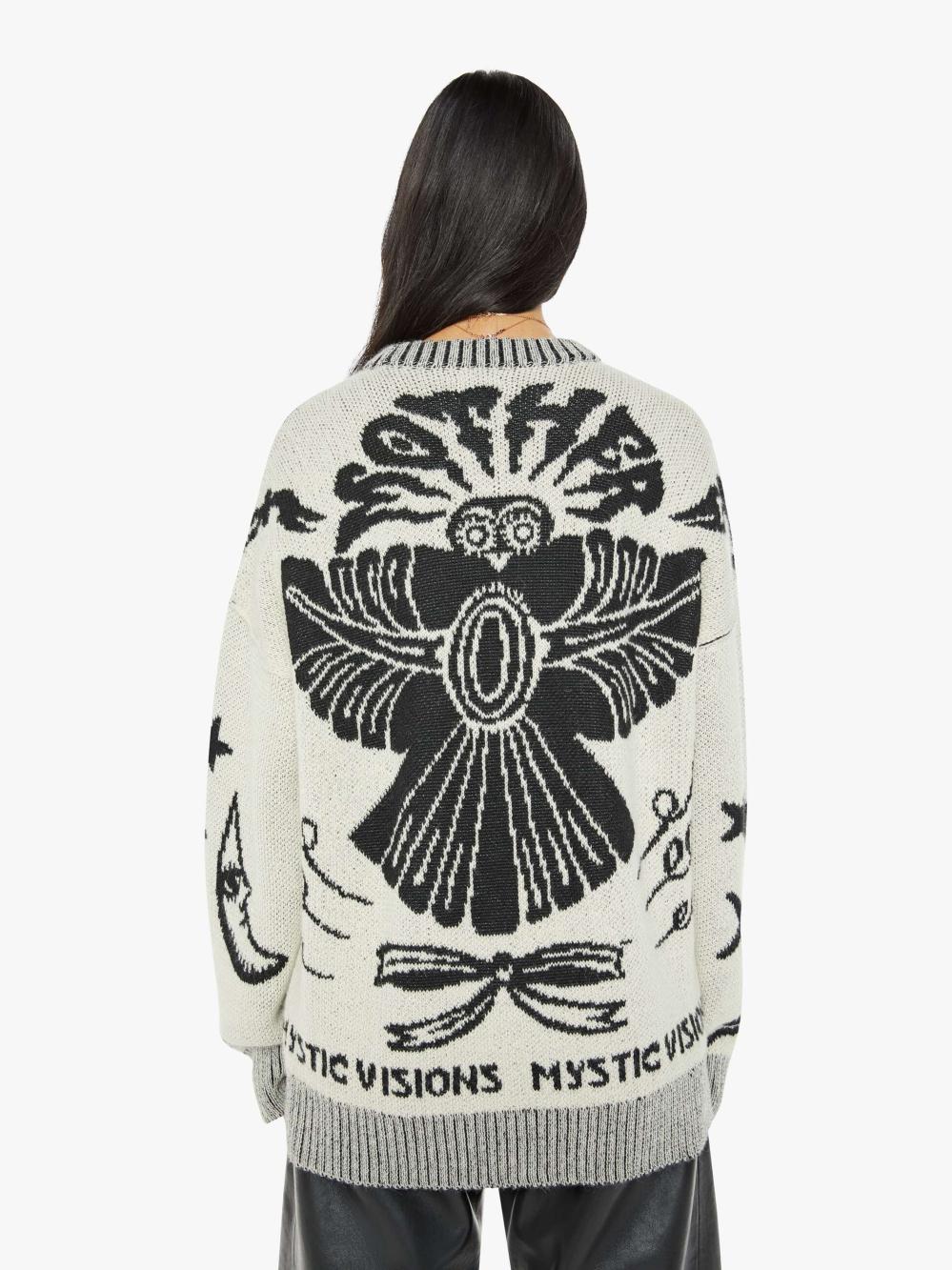 Women Sweaters | Mother Denim The Long Drop Daddy - Mystic Vision