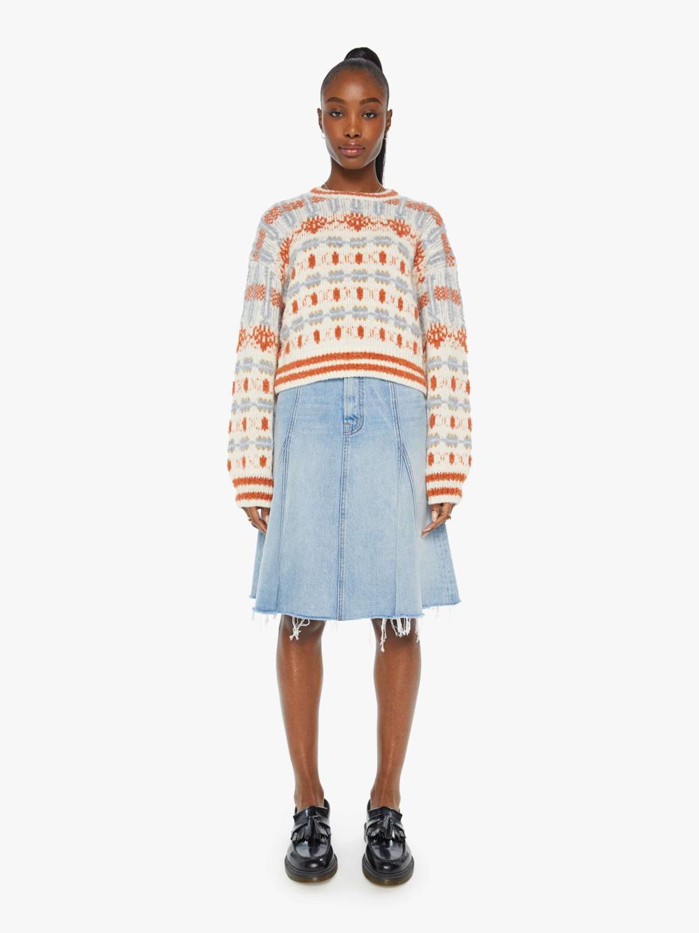 Women Sweaters | Mother Denim The Long Drop Pullover - Dharma Karma