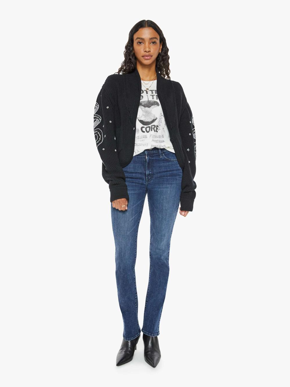 Women Sweaters | Mother Denim The Puff Sleeve Cardigan - Up Your Sleeve