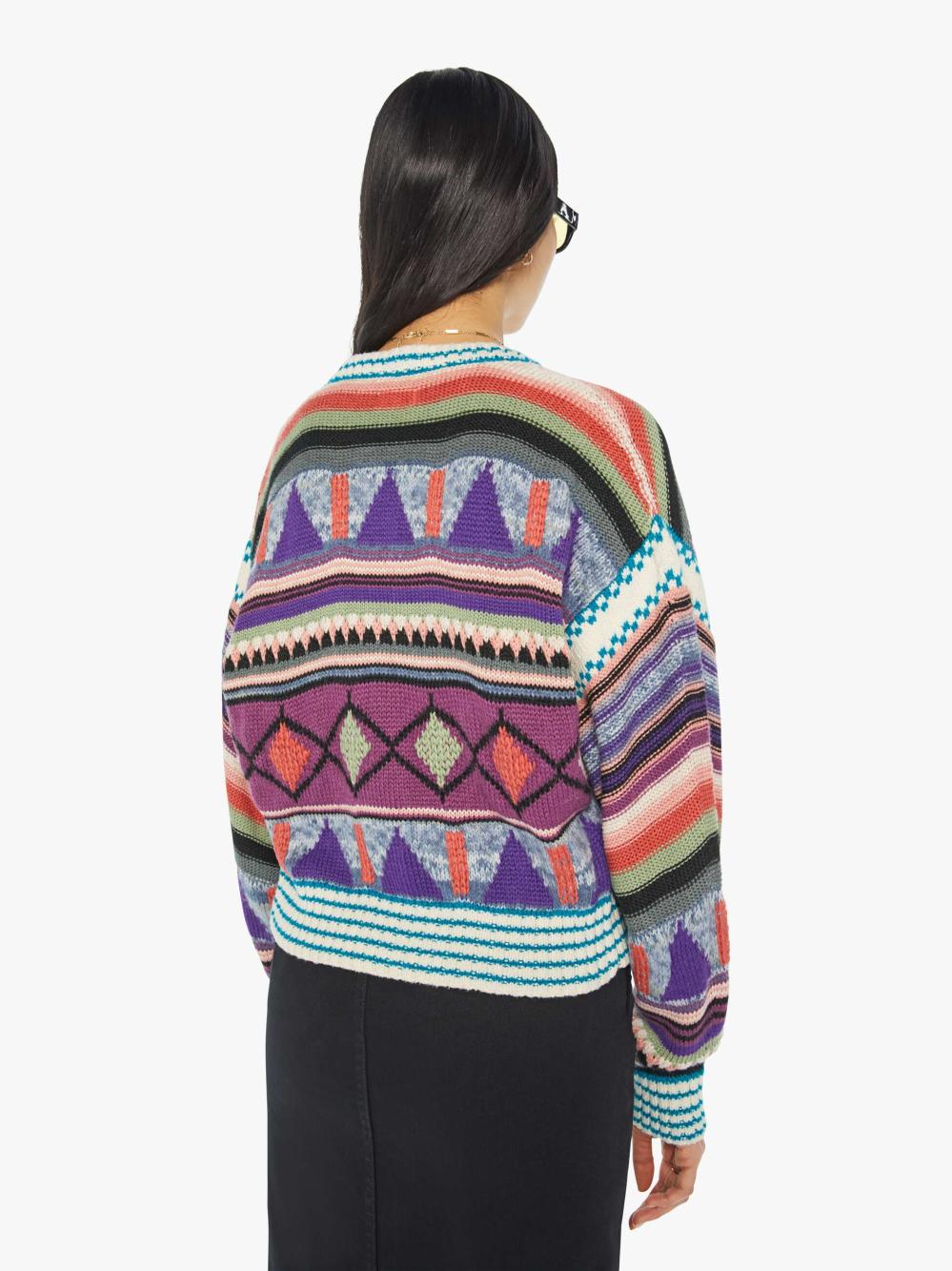 Women Sweaters | Mother Denim The Soaring High Cardigan - Flying Flags