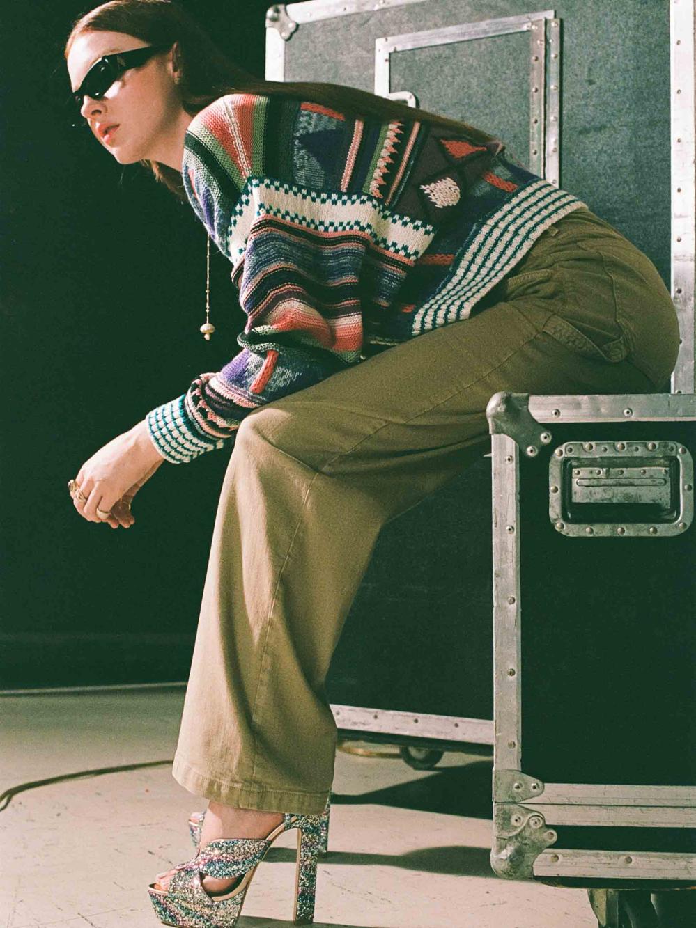 Women Sweaters | Mother Denim The Soaring High Cardigan - Flying Flags