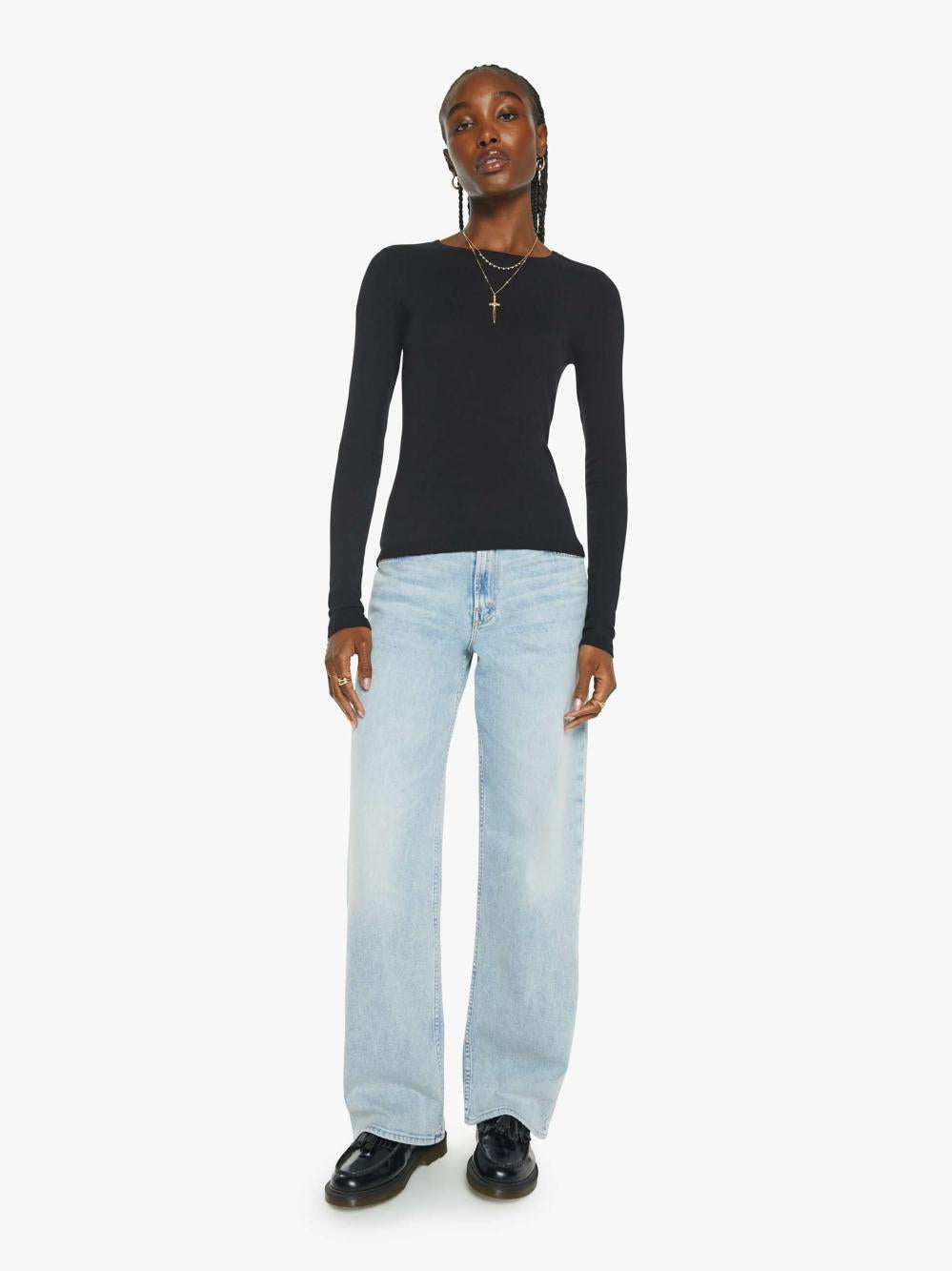 Women Sweaters | Mother Denim XiRENA Crew Sweater - Black