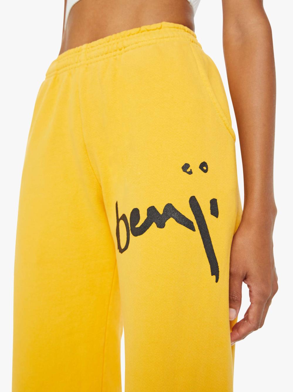Women Sweatpants | Mother Denim Cloney Benji Sweatpants - Mustard