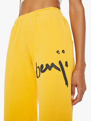 Women Sweatpants | Mother Denim Cloney Benji Sweatpants - Mustard