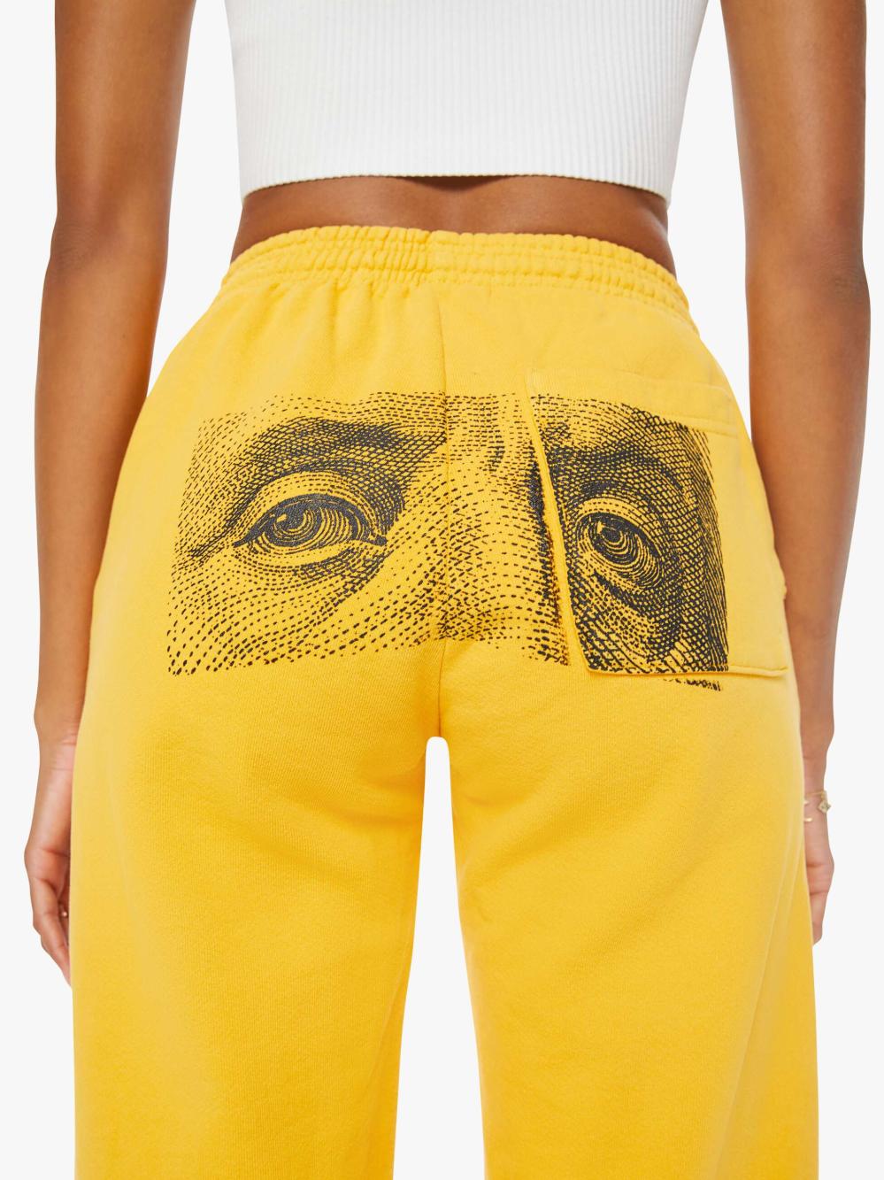 Women Sweatpants | Mother Denim Cloney Benji Sweatpants - Mustard