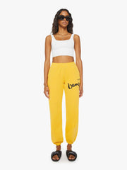 Women Sweatpants | Mother Denim Cloney Benji Sweatpants - Mustard