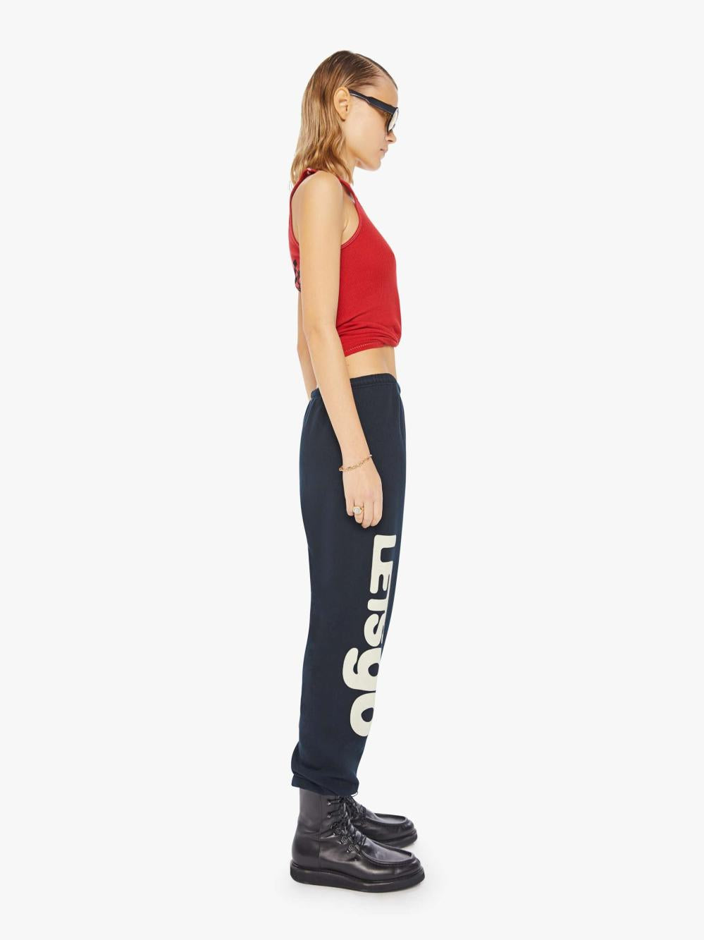 Women Sweatpants | Mother Denim FREECITY LETSGO OG SUPERYUMM SWEATPANT DEEPSPACE CREAM