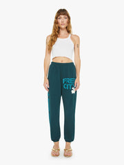 Women Sweatpants | Mother Denim FREECITY Superyumm Og Letsgo Sweatpants - Greenplant Cream