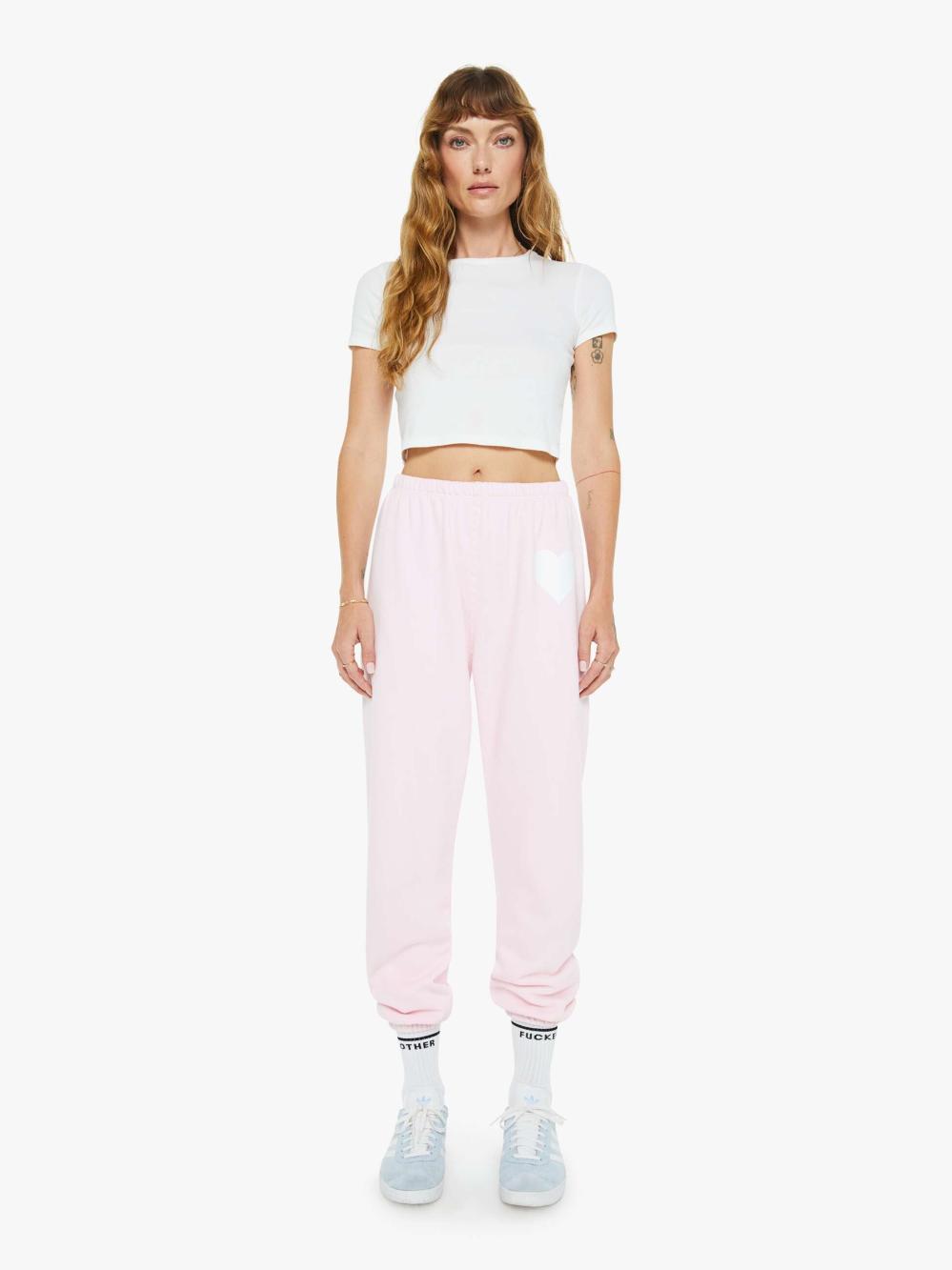 Women Sweatpants | Mother Denim SPRWMN Heart Sweatpant - Ballet